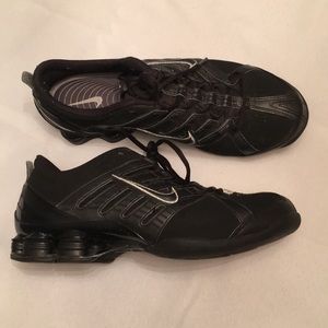All black Nike Shox